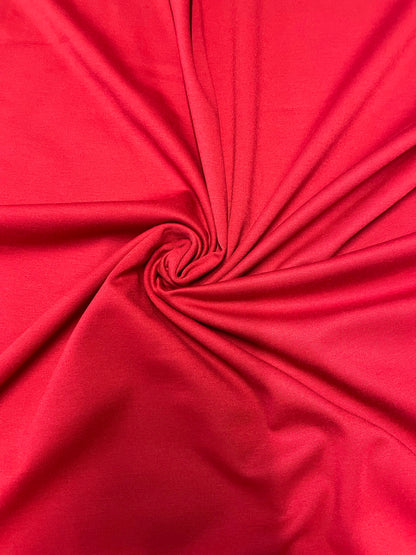 Tissu Ponte de Roma rouge